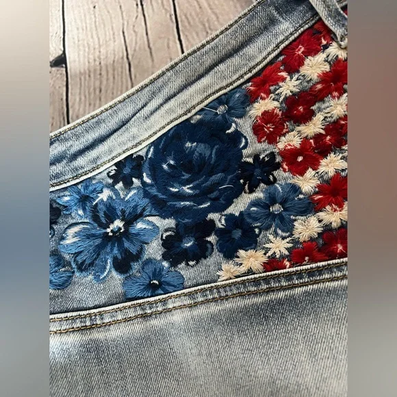 DRIFTWOOD JEANS Farrah X Floral Flags Jeans